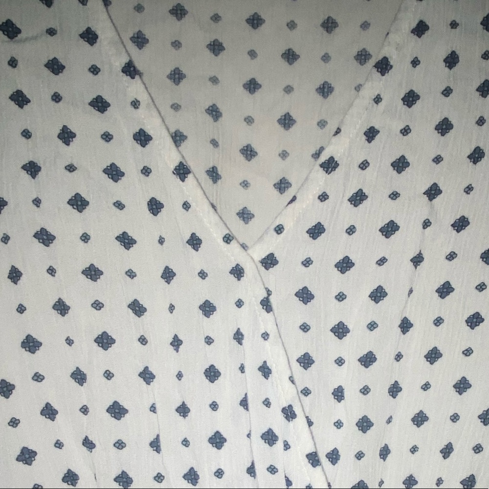 White Patterned Blouse - image 2